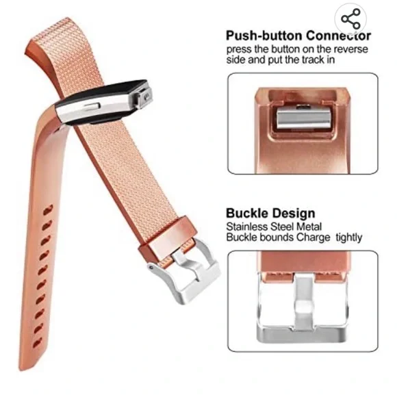 👯‍♀️Host Pick⚡️(FREE w/purchase) 3 pcs TPU bands for Fitbit Charge 2 - Picture 2 of 9